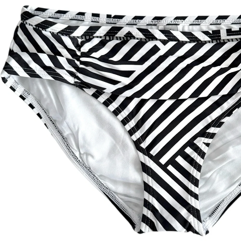 Tommy Bahama Fracturedstripe High Waist Shirred Bottom